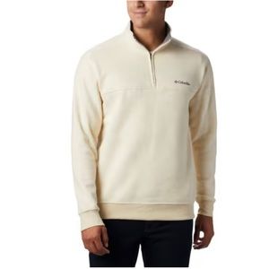 Men’s Cream Columbia Quarter Zip Medium